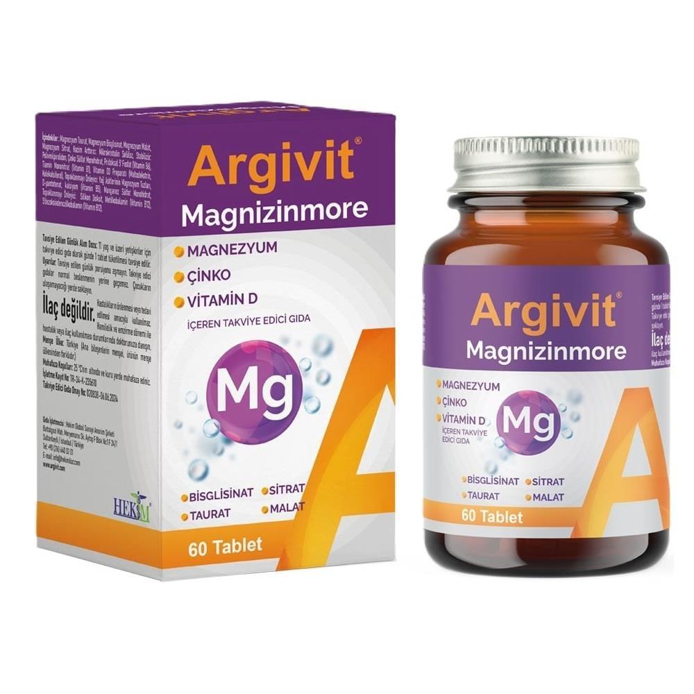 Argivit - Magnesium, Zinc & Vitamin D Supplement for Adults - 60 Tablets Argivit Magnesium Zinc Vitamin D Supplement 60 Tablets Dietary Supplement, Magnesium Supplement, Zinc Supplement, Vitamin D Supplement, B Vitamins Complex, Manganese Supplement, Health and Wellness Supplements, Adults, Children over 11, Energy Production, Immune Function, Bone Health