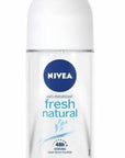 Nivea Fresh Natural Roll-On Deodorant for Women - Long-Lasting Odor Protection, Moisturizing, and Fresh Fragrance (1.69 fl oz) Nivea Fresh Natural Roll-On - Long-Lasting Women's Deodorant roll-on deodorant, women's deodorant, long-lasting deodorant, moisturizing deodorant, Nivea deodorant, fresh natural deodorant, odor protection, underarm deodorant, fragranced deodorant, deodorant, roll on, women, long lasting, moisturizing, nivea, fresh natural, odor protection, underarm, fragranced, fragrance, body odor,