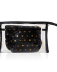 Eklips 3-Piece Set Bag - Black PVC, Fashionable Storage & Organization - view 3