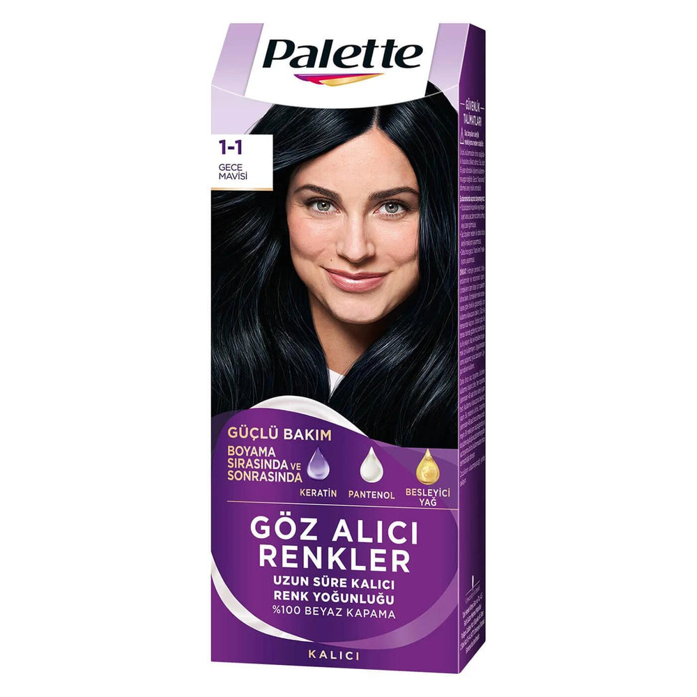 Palette Deluxe Hair Color 1-1 Midnight Blue 110 ml