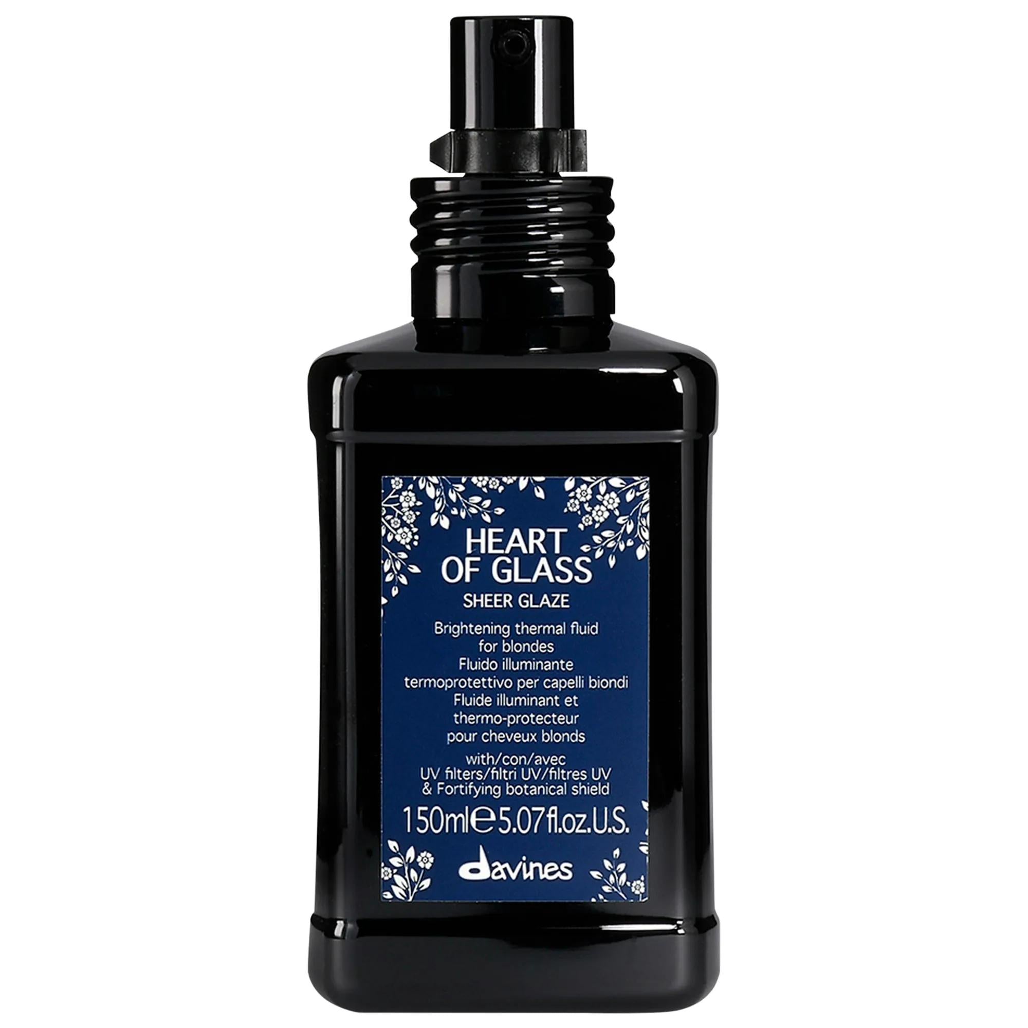 Heart of Glass Blonde Brightening Leave-On Hair Treatment with Thermal Protection - Vegan Hair Glaze for Blondes, Boosts Shine & Hydrates Hair Heart of Glass Blonde Hair Glaze - Vegan Leave-On Treatment blonde hair glaze, leave-on hair treatment, thermal protection hair care, vegan hair products, blonde-brightening hair serum, hair hydration, hair shine, brassiness reduction, vegan hair care, cruelty-free hair products, blonde hair care, hair protection, heat damage prevention