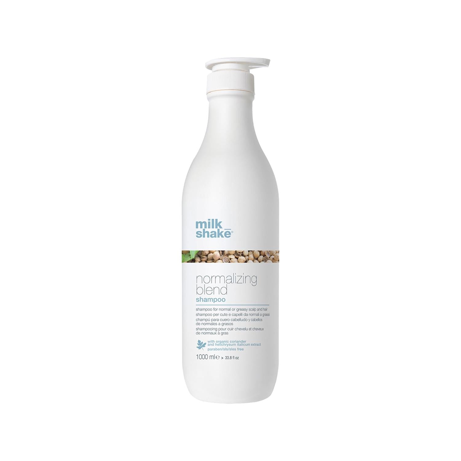 milk_shake Normalizing Blend Shampoo for Oily Hair & Scalp - 1000ml, Regulates Oil Production & Cleanses milk_shake Normalizing Blend Shampoo - Oily Hair Solution oily hair shampoo, normalizing shampoo, milk_shake shampoo, scalp cleansing, hair care products, oily scalp solution, hair cleansing, normalizing blend, 1000ml shampoo, large volume shampoo, value for money, hair care, scalp care