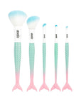 Soda Makeup Brush Set - 5 Piece Mermaid Tail Design for Travel & Daily Use Soda 5-Piece Makeup Brush Set - Mermaid Tail Design makeup brush set, travel makeup brushes, synthetic bristle brushes, themed makeup accessories, mermaid tail design, cosmetic brushes, makeup essentials, beauty tools, travel beauty products