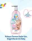 Uni Baby Kolay Tarama Saç ve Vücut Şampuanı - Gentle Detangling Baby Shampoo 700ml Uni Baby Gentle Detangling Baby Shampoo 700ml baby shampoo, detangling shampoo, hypoallergenic baby care, natural baby products, dermatologically tested baby shampoo, gentle baby shampoo, tear-free shampoo, pH balanced baby shampoo, baby hygiene products, Uni Baby products
