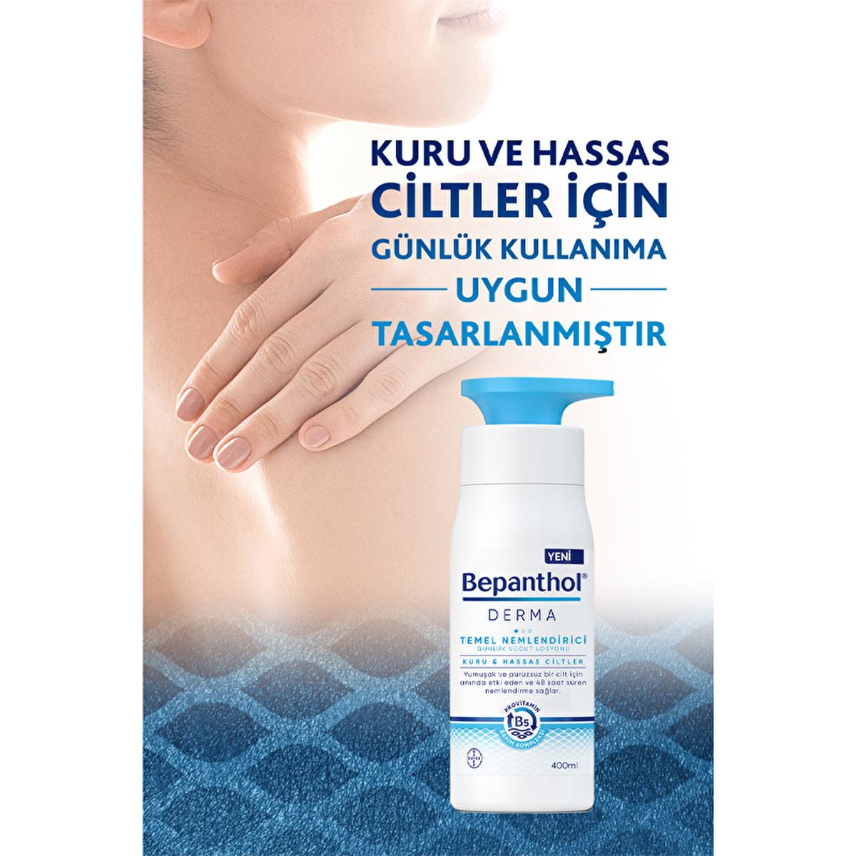 Bepanthol Derma: Hydrating Body Lotion for Dry, Sensitive Skin - Fast Absorbing, Non-Greasy - 13.53 fl oz Bepanthol Derma Body Lotion: Hydrate Dry, Sensitive Skin body lotion, dry skin moisturizer, sensitive skin lotion, fast absorbing lotion, non-greasy body lotion, hydrating body lotion, dermatological body lotion, skin moisturizing lotion, dry skin, sensitive skin, moisturizing lotion, quick absorbing, non greasy, skin hydration, skin care, body care, lotion for women, lotion for men, daily moisturizer,