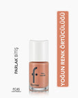 Flormar Full Color Nail Polish - High Pigment, Long Lasting, Glossy Finish - FC45 Peach Sparkler - view 4