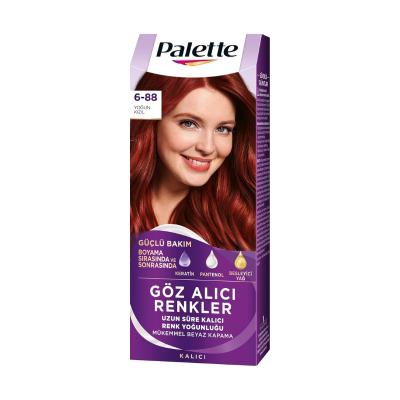 Palette Hair Dye - Intense Red 6-88 Vibrant Hair Color for Individuals Seeking Bold Shades Palette 6-88 Intense Red Hair Dye - Vibrant Hair Color hair dye, intense red hair color, Palette Göz Alıcı Renkler, 6-88 hair dye shade, vibrant hair color products, red hair dye, bold hair color, long-lasting hair color, hair coloring products