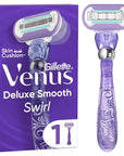 Gillette Venus Swirl Flexiball Women's Razor - Smooth Shaving for Sensitive Skin Gillette Venus Swirl Flexiball Razor for Women Women's Razor, Gillette Venus, Flexiball Technology, Smooth Shaving, Sensitive Skin, Women's Grooming, Personal Care, Shaving Essentials, Razors for Women, Ergonomic Handle, Moisturizing Strip, MicroFine Comb