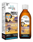 Zade Vital Miniza Omega 3 Liquid Dietary Supplement with Black Seed Oil - 150ml, Kosher-Halal Certified, Natural Lemon Flavor Zade Vital Miniza Omega 3 Supplement - 150ml omega-3 supplement, black seed oil, liquid dietary supplement, kosher halal certified, natural lemon flavor, health and wellness, dietary supplement, family health, health-conscious individuals, kosher certified, halal certified, omega-3 fatty acids, black seed oil benefits, natural health products, wellness supplements
