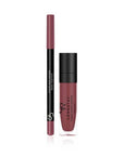 Golden Rose Matte Lipkit Rose Taupe - Long-Lasting Liquid Matte Lipstick & Lipliner Set - Lip Liner
