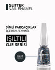 Flormar Glitter Yarı Saydam Simli Oje - Long Lasting Glitter Nail Polish for Trendy Nail Makeup - view 3