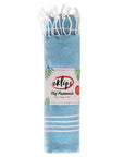 Eklips Turquoise Striped Turkish Towel Peshtamal: Lightweight, Quick Dry, Compact Beach, Bath & Travel Hammam Towel Eklips Turquoise Turkish Towel: Lightweight, Quick Dry Peshtamal Turkish towel, peshtamal, turquoise towel, striped beach towel, lightweight bath towel, compact travel towel, hammam towel, beach towel, quick dry towel, lightweight towel, absorbent towel, stylish towel, beach, bath, hammam, travel towel, spa towel, fashion accessory, vibrant color, elegant design, minimalist travel, quick-dryin