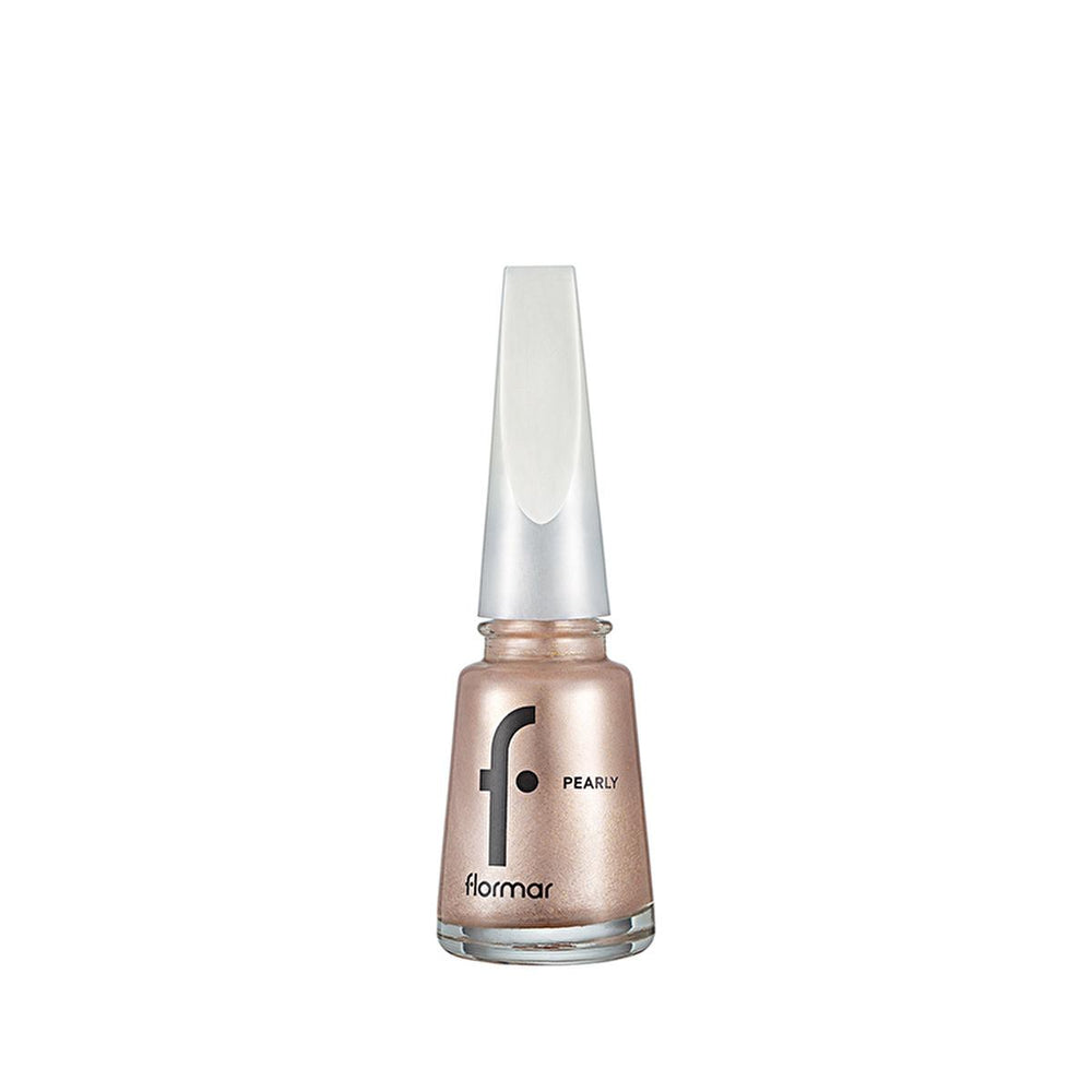 Flormar Pearly Long-Lasting Nail Polish with Shimmering Finish - Salmon Dust PL450 - view 2