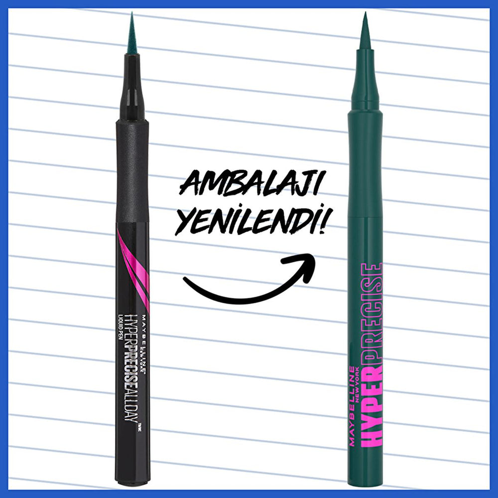 Maybelline New York Hyper Precise All Day Eyeliner 730 Jungle - Long-Lasting, Smudge-Proof, Precise Application - view 4