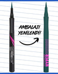 Maybelline New York Hyper Precise All Day Eyeliner 730 Jungle - Long-Lasting, Smudge-Proof, Precise Application Maybelline Hyper Precise Eyeliner - Long-Lasting & Precise Maybelline Hyper Precise Eyeliner, Long-lasting eyeliner, Smudge-proof eyeliner, Precise eyeliner, Matte black eyeliner, Eyeliner, Eye makeup, Cosmetics, Makeup, Beauty products, Durable makeup, Waterproof eyeliner