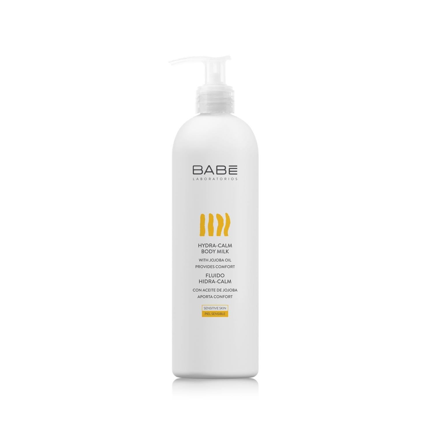 Babe Hydra-Calm Body Milk - 500ml Moisturizing Body Lotion for Dry, Sensitive Skin - Calming, Hydrating, and Non-Greasy Babe Body Milk: Hydrating Lotion for Dry, Sensitive Skin body lotion, moisturizing body milk, hydrating body lotion, calming body lotion, sensitive skin body lotion, dry skin body lotion, body milk 500ml, Babe body lotion, moisturizer, skin care, sensitive skin, dry skin, calming, hydrating, non-greasy, daily use, large size, body milk, skin hydration, skin irritation, redness relief, infl