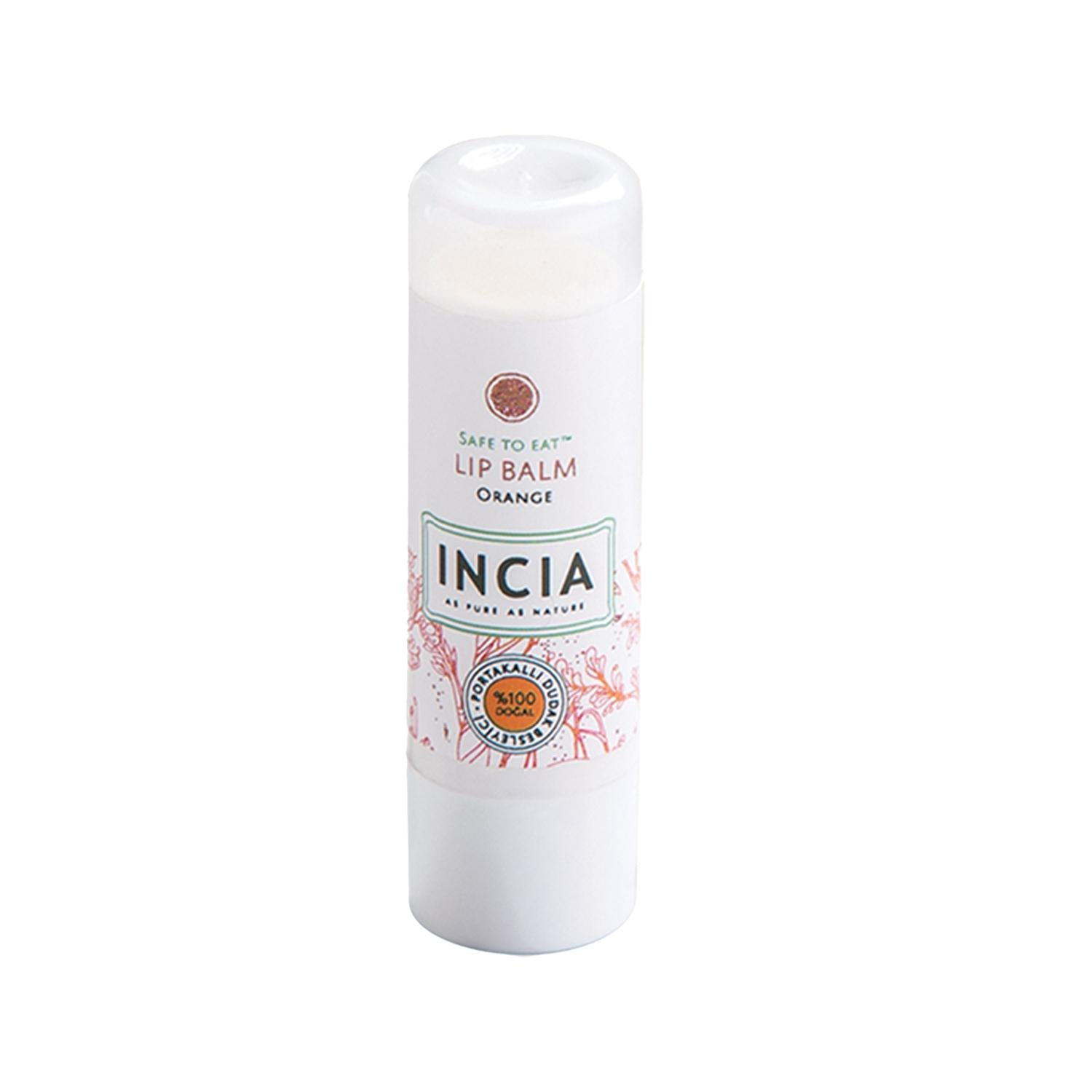 INCIA Orange Flavor Lip Balm - Moisturizing, Portable, 6g - INCIA lip balm, orange flavor lip balm, moisturizing lip balm INCIA Orange Lip Balm - Moisturizing & Portable lip balm, orange flavor lip balm, INCIA lip balm, portable lip care, moisturizing lip balm, lip moisturizer, citrus flavor lip balm, compact lip balm, travel lip balm, lip care products, INCIA, orange flavor, 6g lip balm