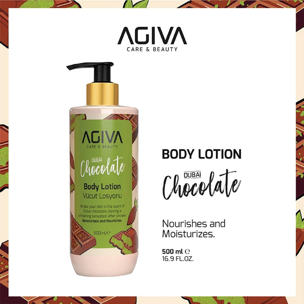 Agiva Dubai Chocolate Scented Hydrating Body Lotion 500ml