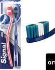 Signal Ergonomic Manual Toothbrush for Effective Oral Hygiene - Comfortable Brushing Experience - 1+1 Offer Signal Ergonomic Toothbrush for Comfortable Oral Hygiene manual toothbrush, ergonomic toothbrush, effective oral hygiene, comfortable brushing experience, thorough cleaning toothbrush, oral care, dental hygiene, toothbrush, Signal, 1+1 offer, oral hygiene tools, comfort grip toothbrush, plaque removal, fluoridated toothpaste