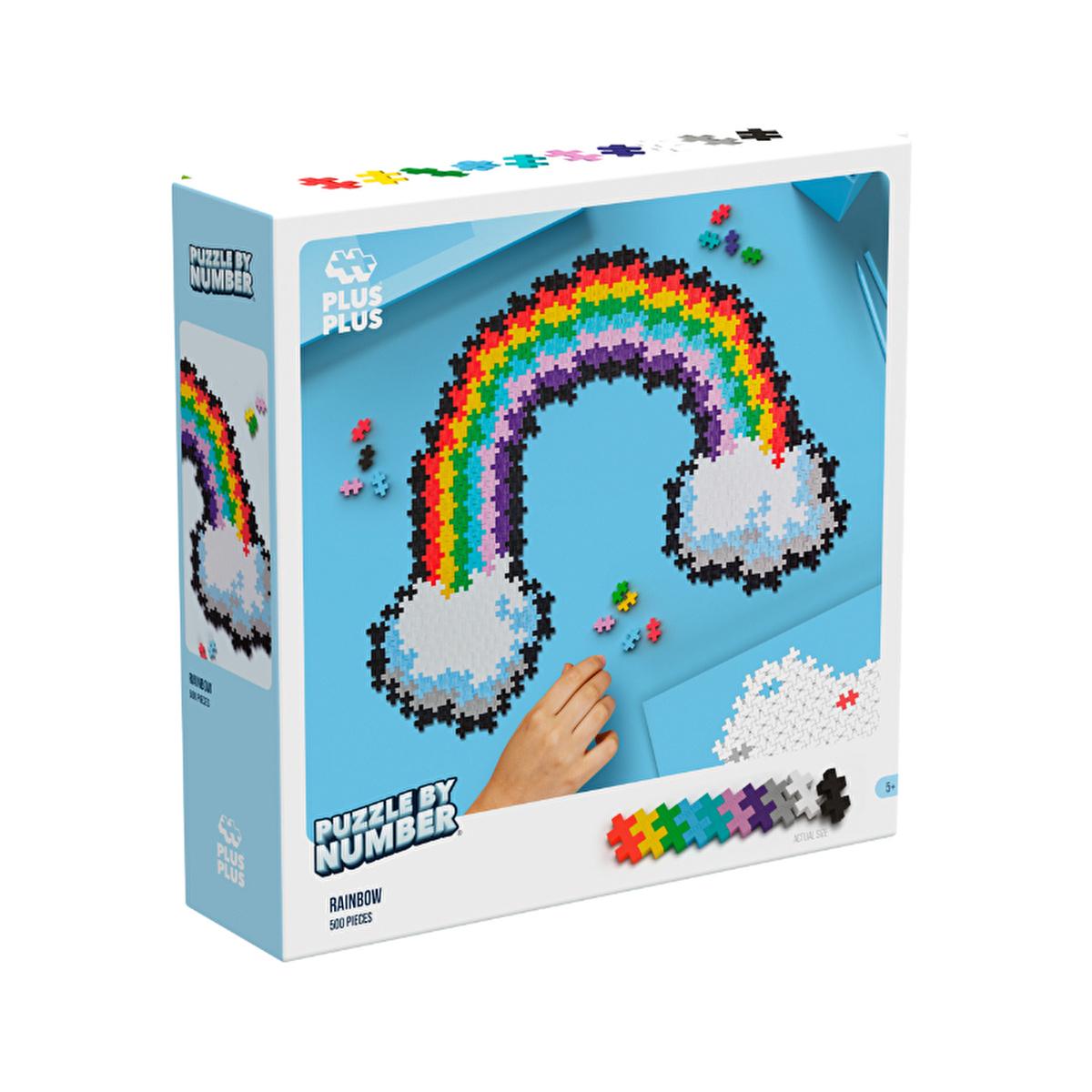 Plus Plus - 500 Piece Rainbow Puzzle for Kids - Educational Toy for Creative Play and Problem-Solving Skills Plus Plus 500 Piece Rainbow Puzzle - Educational Toy for Kids children's puzzle, educational toy, rainbow puzzle, 500-piece puzzle, creative play, puzzle for kids, learning through play, problem-solving skills, fine motor skills, durable toys, puzzle sets for children