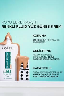 L'Oreal Paris Bright Reveal Tinted Sunscreen Fluid SPF 50 - Dark Spot Corrector, Evens Skin Tone, Medium Tint, Daily Sun Protection L'Oreal Tinted Sunscreen SPF 50: Dark Spot Corrector & Protection tinted sunscreen, SPF 50 sunscreen, dark spot corrector, skin brightening sunscreen, sunscreen with niacinamide, medium tinted sunscreen, Loreal sunscreen, sun protection for dark spots, daily sunscreen fluid, sunscreen, SPF 50, dark spot treatment, skin brightening, niacinamide, medium tint, sun protection, dail