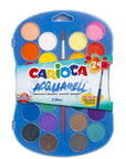 Carioca 24-Piece Watercolor Paint Set for Kids - Vibrant, Washable Paints for Artistic Creations - Toy