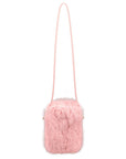Eklips Pink Plush Phone Bag with Soft Texture
