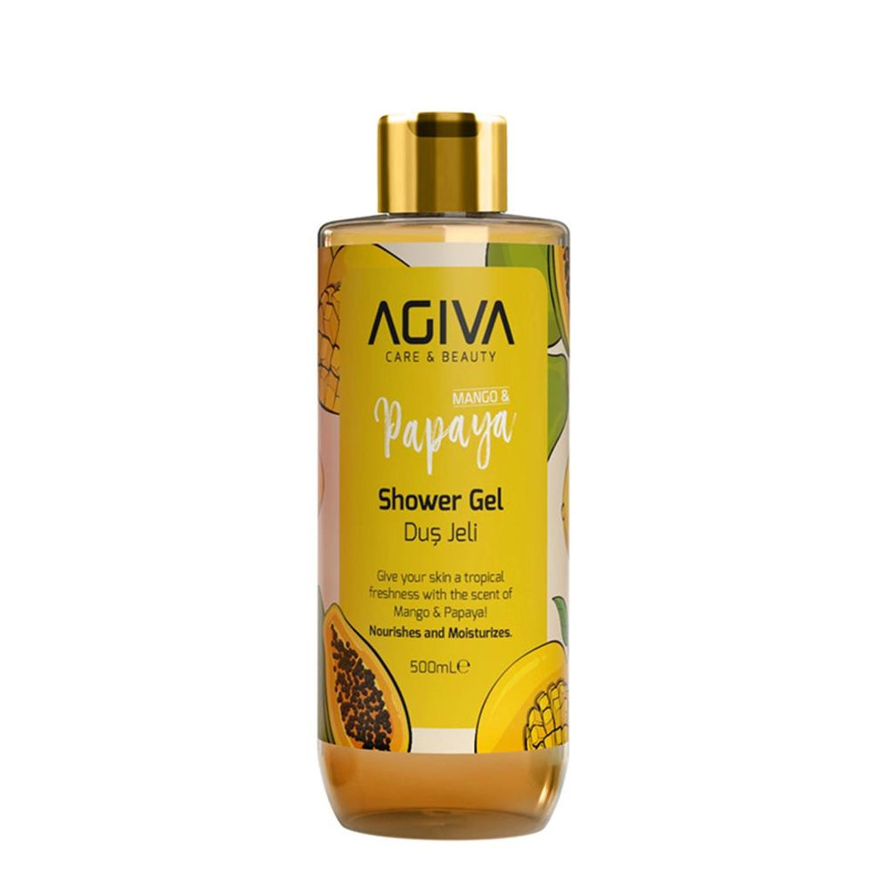 Agiva Mango & Papaya Shower Gel for Soft Skin 500 ml