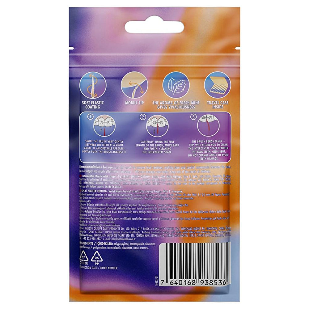 Splat Ortho Mint Interdental Brushes 30 Count