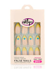 Eklips Heart French Almond Press-On Nails 24 Count