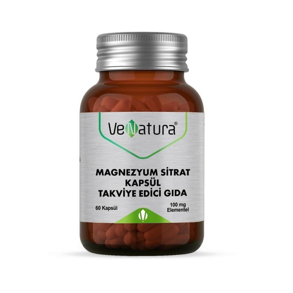 VeNatura Magnesium Citrate Supplement - 60 Capsules, Supports Muscle & Nerve Function, Dietary Magnesium Intake VeNatura Magnesium Citrate Supplement - Supports Muscle & Nerve Function Magnesium Supplement, Magnesium Citrate, Dietary Supplement, VeNatura Magnezyum Sitrat, Magnesium Capsules, Health Supplements, Wellness Products, Muscle Support, Nerve Function, Relaxation, Dietary Magnesium, Capsule Supplements