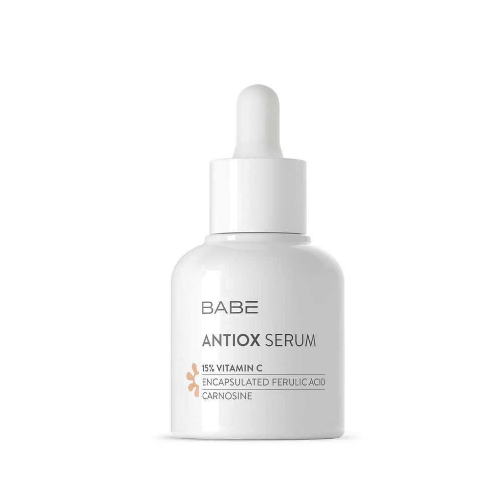 Babe Antiox Vitamin C Serum: Radiant & Bright Skin - Antioxidant Face Serum, Reduces Hyperpigmentation (30ml) Babe Vitamin C Serum: Brighten & Protect - Radiance Boosting Vitamin C serum, Antiox serum, Brightening serum, Antioxidant face serum, Vitamin C skincare, Radiance boosting serum, Face serum for hyperpigmentation, serum, Vitamin C, antioxidant, brightening, skincare, face serum, hyperpigmentation, radiance, anti-aging, even skin tone, youthful skin, skin protection, beauty, personal care, cosmetic,