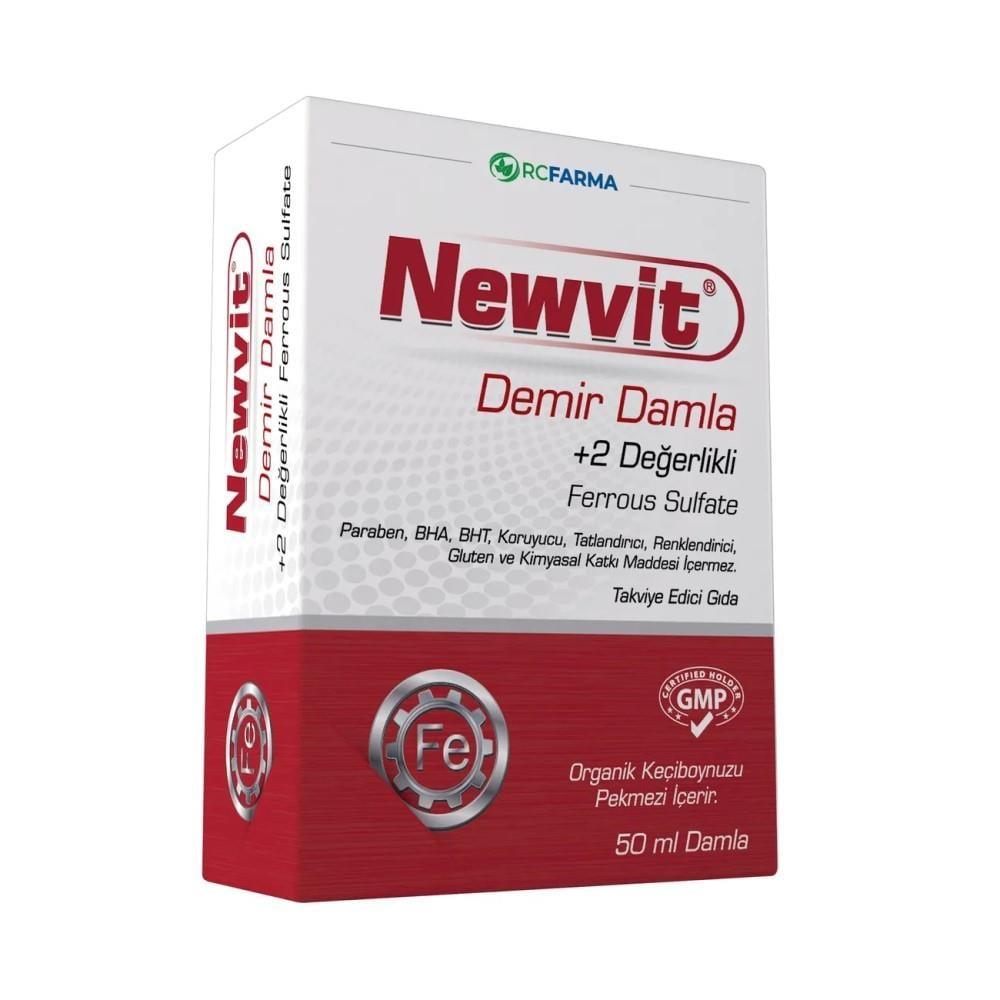 Newvit Iron Supplement Drops - Natural Demir Damla for Iron Deficiency & Anemia Relief, 1.69 fl oz Newvit Demir Damla - Natural Iron Supplement Drops iron supplement, demir damla, Newvit Demir Damla, iron deficiency, natural iron supplement, organic carob molasses, pregnancy supplements, anemia relief, health supplements, dietary supplements, liquid iron supplement
