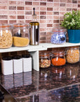 Decobella Adjustable Shelf Organizer - Rotating Storage Solution for Home Organization