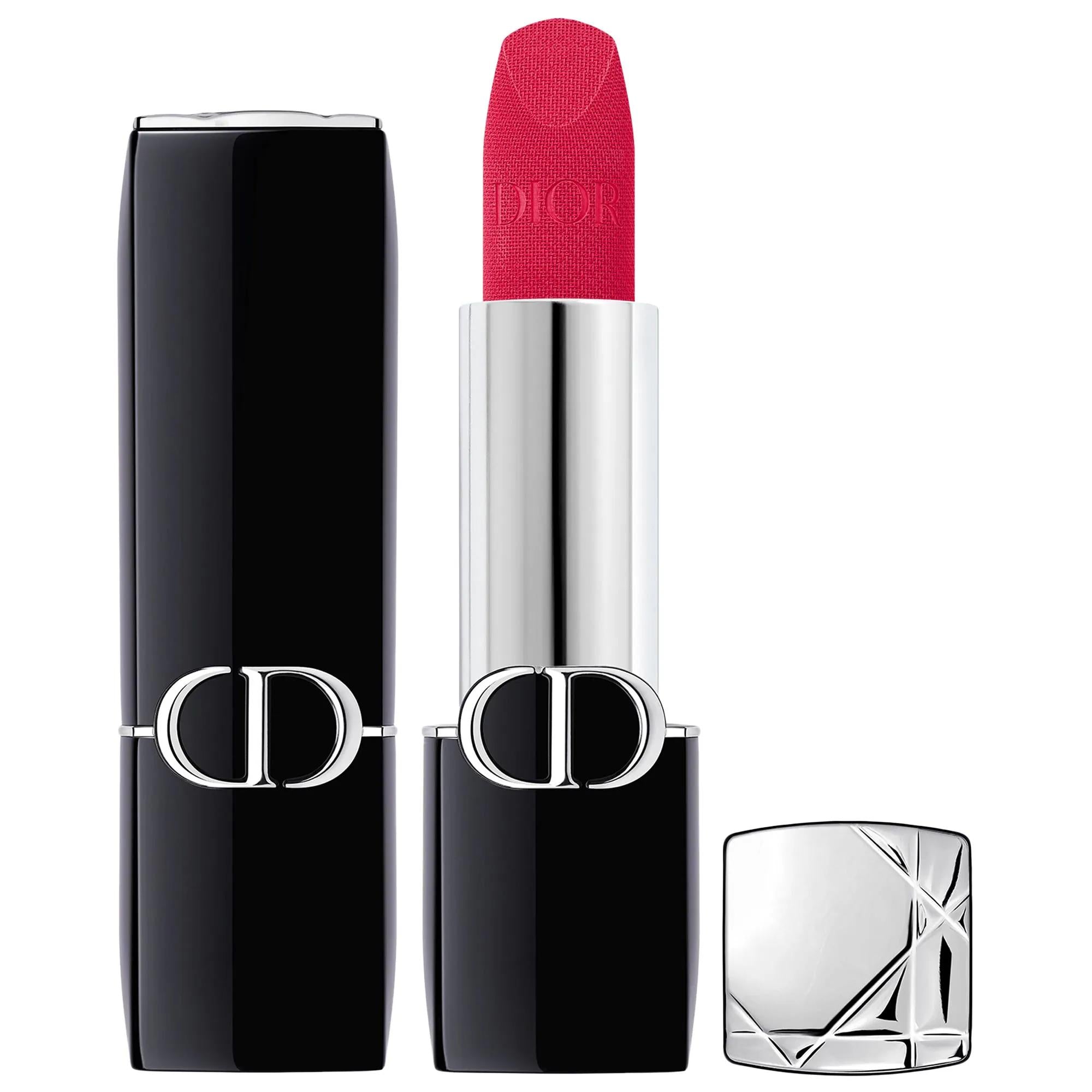 Dior Rouge Refillable Lipstick - Long-Lasting Hydrating Lip Color with Floral Care Dior Rouge Refillable Lipstick - Hydrating & Long-Lasting refillable lipstick, long-lasting lipstick, hydrating lip care, Dior lipstick, couture lipstick shades, lip care, sustainable cosmetics, luxury lipstick, nourishing lipstick, floral lip care, makeup, lipstick, cosmetics, beauty products, fashion, Rouge Dior, Dior Rouge lipstick