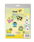 Lino Shrinking Art Paper 2-Pack (7.87 x 9.84 inches) - Unique Miniature Crafting for Kids & Adults Lino Shrinking Art Paper - Unique Crafting for Kids & Adults shrinking art paper, children's craft supplies, miniature art, oven-shrinkable paper, kids' creative toys, art projects for kids, crafting for adults, educational craft supplies, unique art materials, DIY jewelry making, personalized ornaments