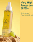 Caudalie Vinosun SPF 50+ Sunscreen Spray - Non-Greasy, Vegan-Friendly Protection for All Skin Types Caudalie Vinosun SPF 50+ Sunscreen Spray - Vegan & Non-Greasy Caudalie Vinosun, SPF 50+ sunscreen spray, Vegan sunscreen, Non-greasy sun protection, Sunscreen for all skin types, Family sunscreen, Antioxidant sunscreen, Cruelty-free cosmetics, Ethical skincare, Sun protection for outdoor activities, Daily sun care, Children's sunscreen, Natural sunscreen ingredients, Skin protection, Sunburn prevention