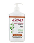 Restorex Restoring Shampoo for Dry and Damaged Hair - Nourishing, 33.81 fl oz Restorex Shampoo for Dry & Damaged Hair - 33.81 fl oz Restoring shampoo for dry hair, Nourishing shampoo for damaged hair, Shampoo for hair growth, Phytosterol-enriched shampoo, Ivy extract hair care, Hair nourishment, Dry hair repair, Damaged hair care, Hair growth promotion, Restorex, Hair care, Cosmetic, Beauty product, Healthy hair, Hair repair, Moisturizing shampoo, Softening shampoo, Daily hair care, Hair strengthening