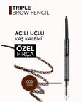 Flormar Triple Brow Fırça ve Pudra Başlıklı Kaş Kalemi - Multi-Functional Eyebrow Cosmetic for Natural Look Flormar Triple Brow - Multi-Functional Eyebrow Cosmetic eyebrow cosmetic, multi-functional eyebrow product, eyebrow pencil, eyebrow powder, eyebrow brush, Flormar Triple Brow, natural eyebrow look, long-lasting eyebrow makeup, beauty essentials, makeup for beginners, grooming products, cosmetic products, beauty tools, makeup accessories