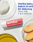 Nivea Lip Care Balm - 24 Hour Moisturizing Shimmering Lip Balm - Lip Balm