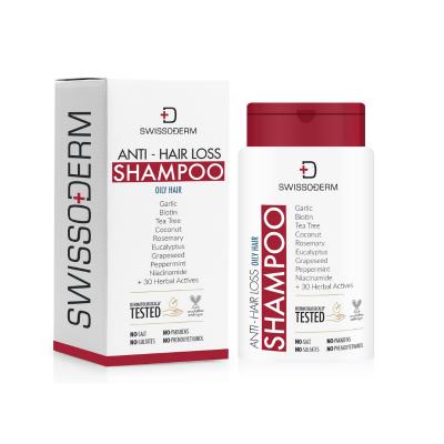 swissoderm hair loss shampoo for oily hair 300 ml, bottle of swissoderm hair loss shampoo Swissoderm Hair Loss Shampoo - Oily Hair Care | 300 ml Swissoderm Hair Loss Shampoo for Oily Hair | 300 ml swissoderm, hair-loss-shampoo, oily-hair, vegan, cruelty-free, natural-ingredients, biotin, healthy-hair, scalp-care, ai-generated