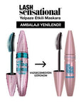 Maybelline Lash Sensational Waterproof Mascara: Dramatic Volume & Length - Smudge-Proof Black Mascara for Long-Lasting, Intense Lashes Maybelline Waterproof Mascara: Volumizing & Lengthening Waterproof mascara, Black mascara, Volumizing mascara, Lash lengthening mascara, Smudge-proof mascara, Long-lasting mascara, Maybelline mascara, Dramatic lashes, Fan-effect mascara brush, Water resistant black mascara, Mascara, Eye makeup, Makeup, Cosmetics, Lash volume, Lash length, Smudge resistant, Flake resistant, A