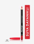 Flormar Waterproof Matte Lip Liner - Passionate Red: Long Lasting, High Pigment, Precise Definition Flormar Waterproof Matte Lip Liner: Long Lasting Color waterproof lip liner, matte lip liner, long lasting lip liner, high pigment lip liner, lip liner pencil, Flormar lip liner, red lip liner, nude lip liner, lip liner, waterproof, matte, long-lasting, high pigment, lip definition, lip contouring, precise application, vitamin C, vitamin E, cosmetic, makeup, beauty, lip pencil, red lipstick, nude lipstick, li