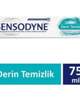 Sensodyne Deep Clean Toothpaste: Sensitive Teeth Relief, Deep Cleaning, Plaque Removal & Long Lasting Fresh Breath - 2.54 fl oz Sensodyne Deep Clean: Sensitive Teeth Relief Toothpaste Sensodyne Deep Clean, sensitive teeth toothpaste, deep cleaning toothpaste, plaque removal toothpaste, toothpaste for sensitive gums, tooth sensitivity relief, oral hygiene toothpaste, long lasting fresh breath toothpaste, sensitive teeth, deep cleaning, plaque removal, fresh breath, oral hygiene, toothpaste, dental care, sens