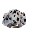 Linzcilip Midi Spotted Hair Claw Gray Patterned Hair Clip
