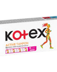Kotex Active Tampons Super for Active Days 16 Count