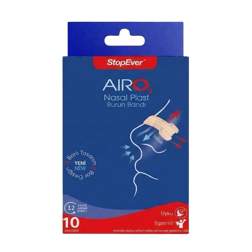 StopEver Nasal Plast Breathe Easy Strips Large 10 Pack
