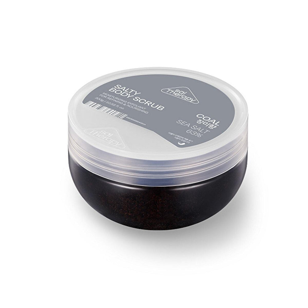 SalTherapy Natural Body Scrub with Charcoal & Salt for Gentle Exfoliation - 300g - view 2