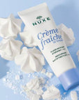 Nuxe Crème Fraîche De Beauté 48-Hour Hydrating Moisturizing Face Cream for Mixed Skin - 1.69 fl oz Nuxe Crème Fraîche De Beauté - 48-Hour Hydrating Face Cream Moisturizing Face Cream, Nuxe Crème Fraîche De Beauté, Hydrating Face Emulsion, Botanical Skincare, 48-hour hydration, Mixed Skin, Sensitive Skin, Dry Skin, Skincare, Face Moisturizer, Natural Ingredients, Sweet Almond Oil, Hyaluronic Acid, Lightweight Moisturizer, Non-Greasy, Soothing Skincare, Calming Skincare, Daily Moisturizer, Makeup Primer