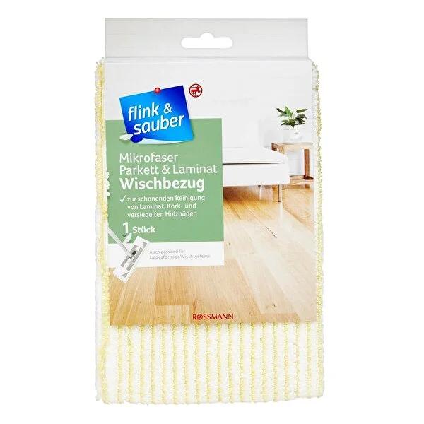Flink & Sauber Microfiber Mop Cover for Laminate & Parquet Floors - Gentle, Washable, Effective Cleaning Flink & Sauber Microfiber Mop Cover for Laminate Floors microfiber mop cover, laminate floor cleaning, parquet floor cleaner, gentle floor cleaning, washable mop cover, polyester mop cover, Flink & Sauber, floor care, home cleaning, cleaning accessories, eco-friendly cleaning